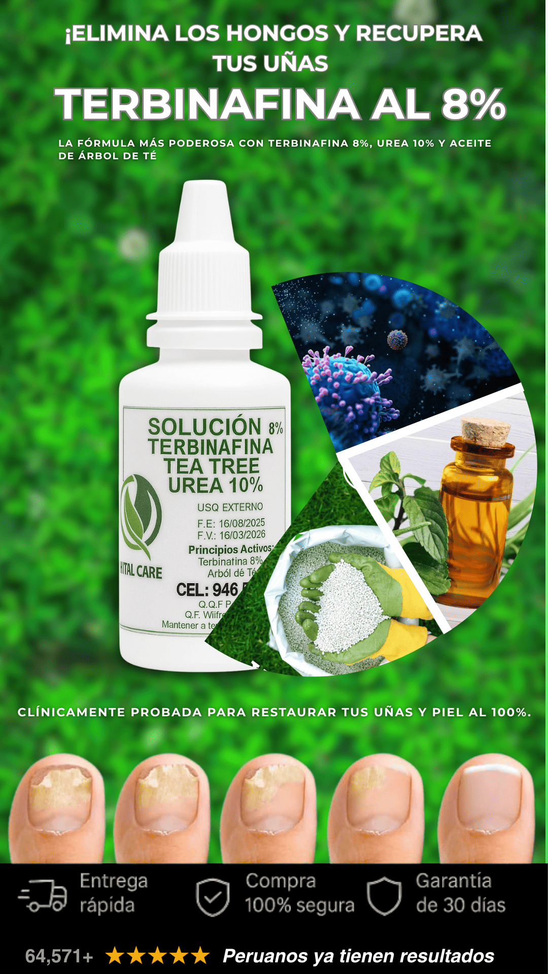 TERBINAFINA 8%+ UREA 10%+TEA TREE